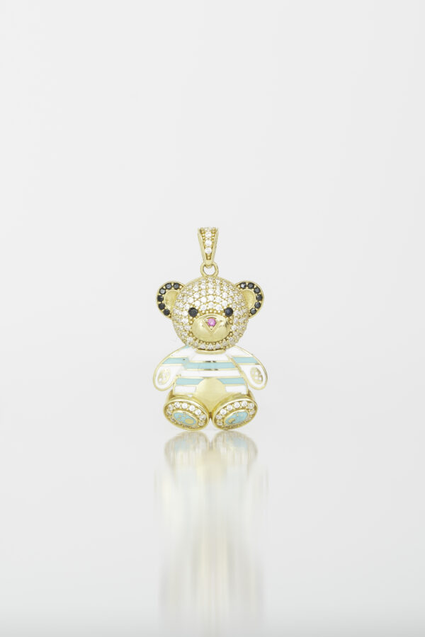 Dije Teddy en oro amarillo / Peso: 5,2 / Ancho: 20 mm / Alto: 40 mm