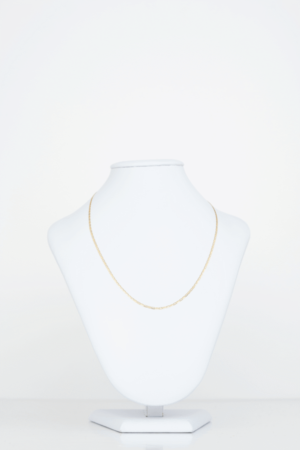 Cadena Espejo 3 oros en oro italiano / Peso: 1,6