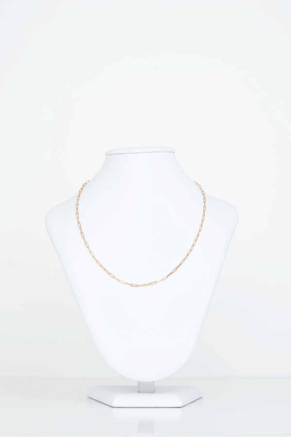 Cadena Esteffany en oro rosa italiano / Peso: 3,3