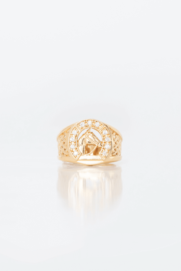 Anillo Corcel en oro amarillo / Peso: 4,4 / Talla: 2 3/4
