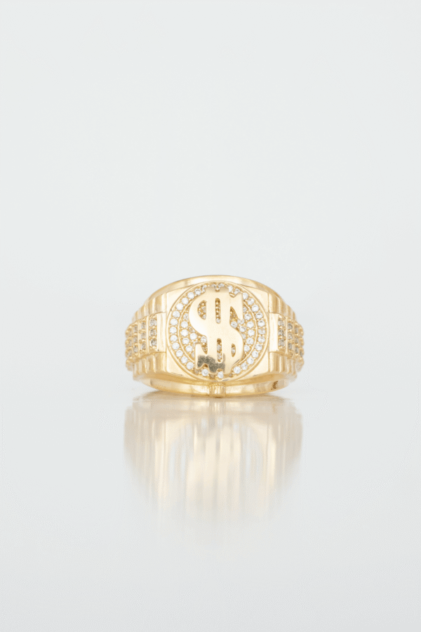Anillo Dólar en oro amarillo / Peso: 11,1 / Talla: 9 3/4
