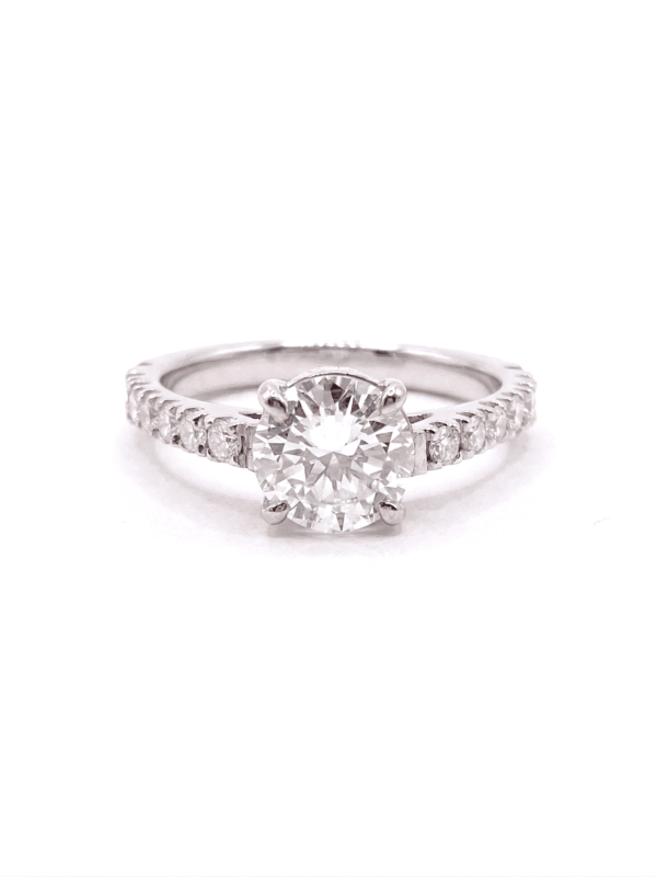 H169 ANILLO EN ORO BLANCO CON DIAMANTES