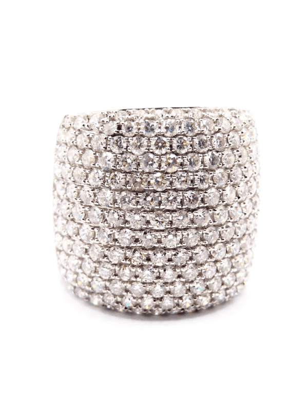 H203 ANILLO EN ORO BLANCO CON DIAMANTES