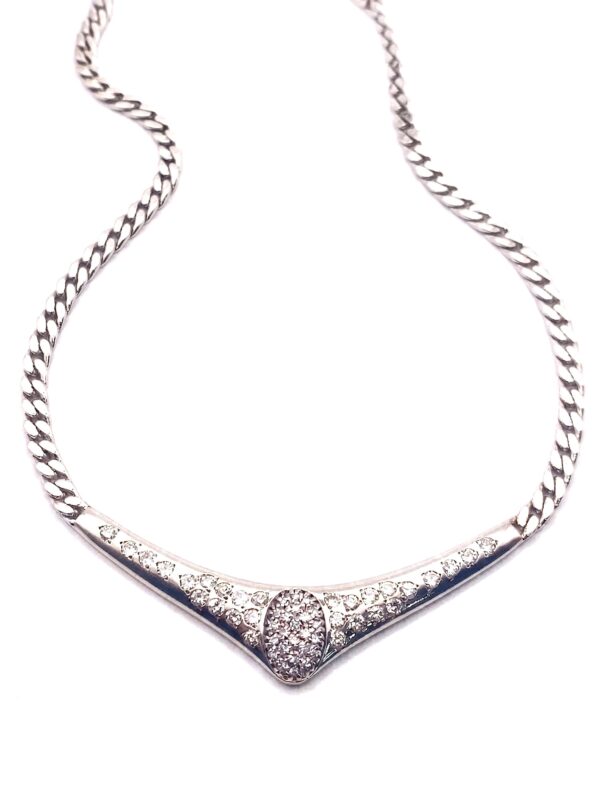 H170 GARGANTILLA EN ORO BLANCO CON DIAMANTES