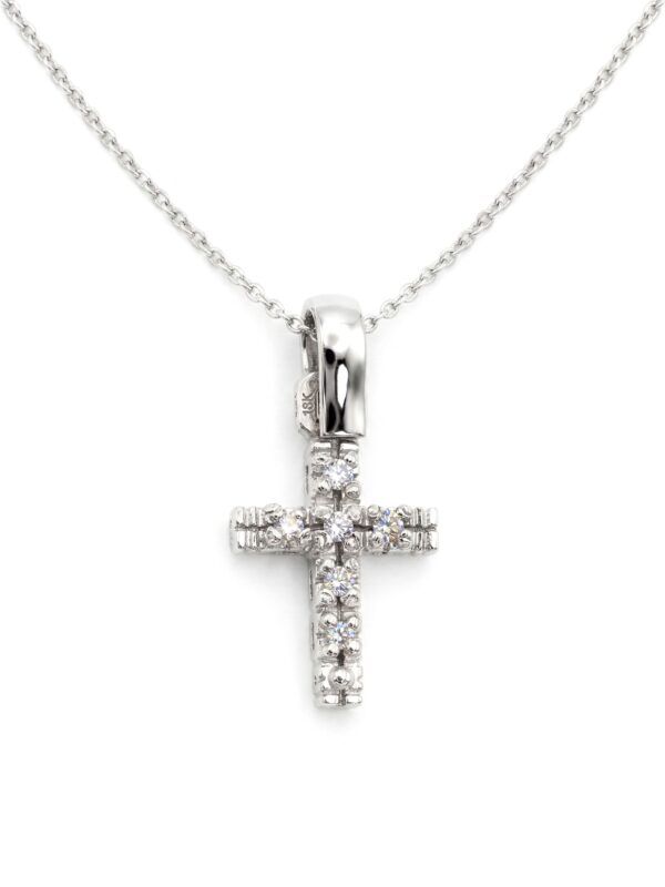 S111 DIJE DE ORO BLANCO CON DIAMANTES