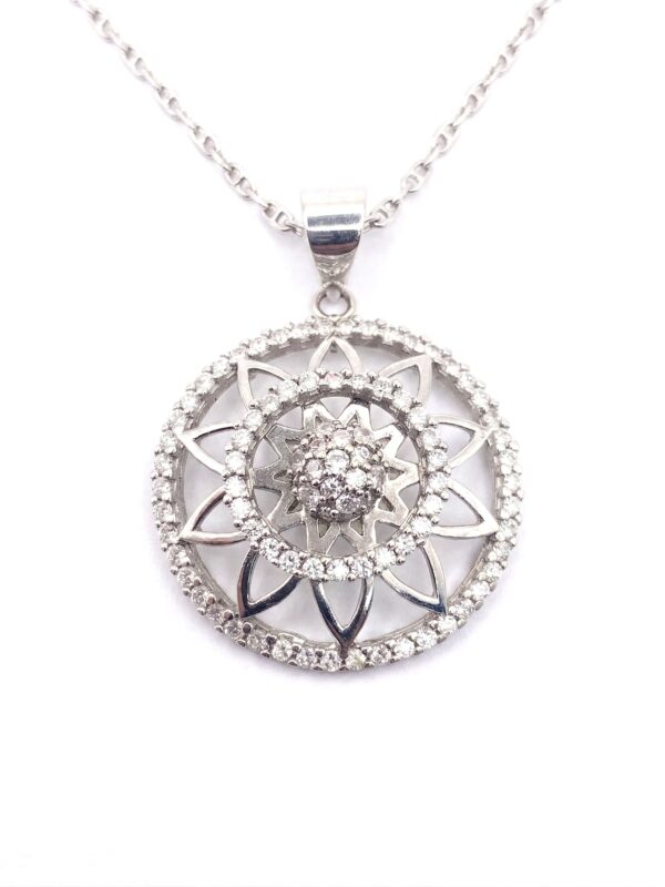 S160 DIJE EN ORO BLANCO CON DIAMANTES