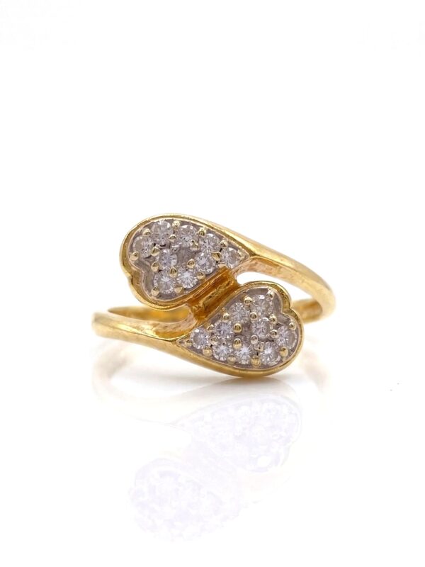 S27 ANILLO EN ORO AMARILLO CON DIAMANTES