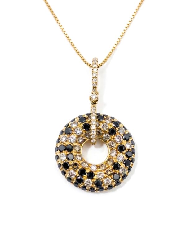 S378 DIJE EN ORO AMARILLO CON DIAMANTES