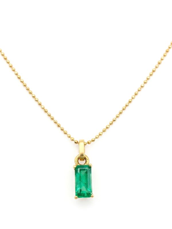 S384 DIJE EN ORO AMARILLO CON ESMERALDA