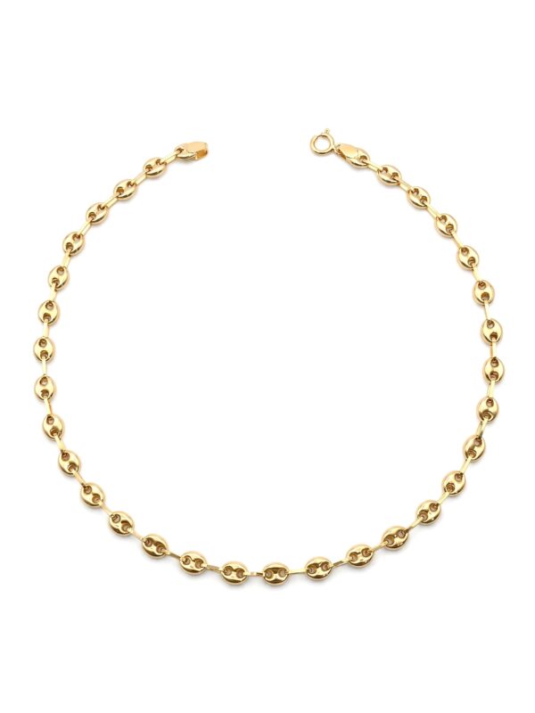 TOBA007 TOBILLERA EN ORO 18 KILATES