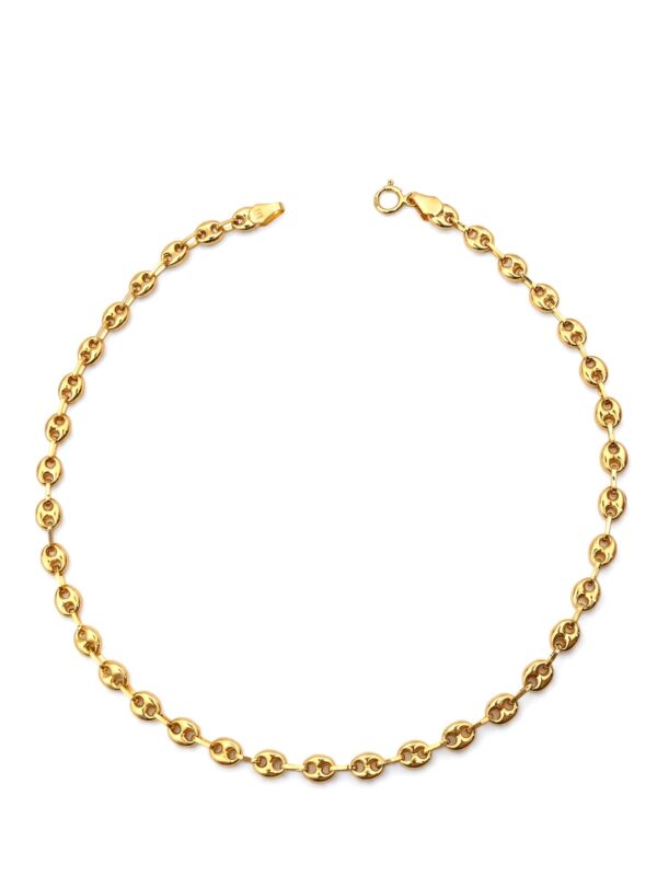 TOBA008 TOBILLERA EN ORO 18 KILATES