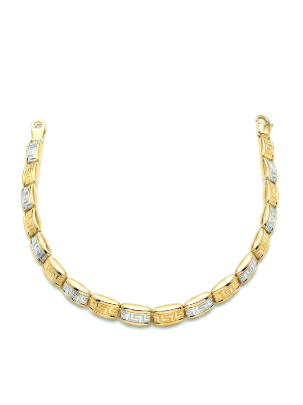 PL034 PULSERA BICOLOR EN ORO ITALIANO