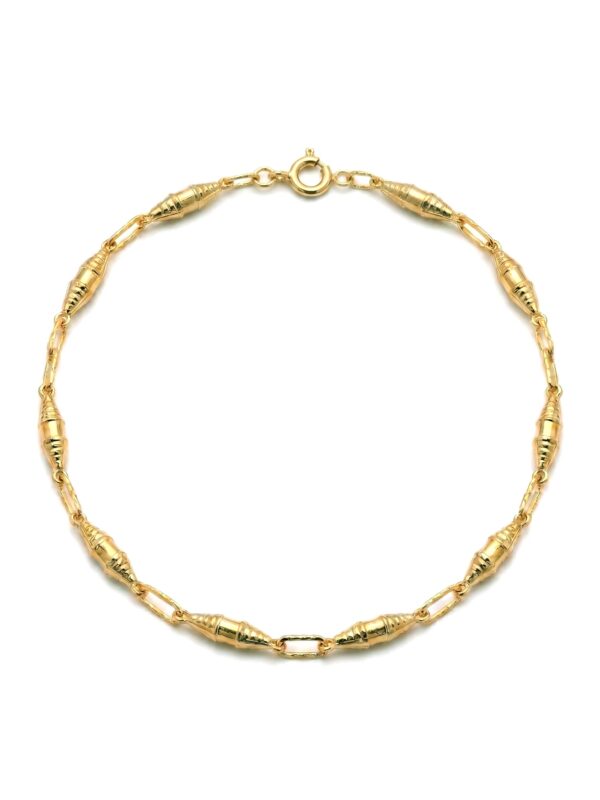 PL043 PULSERA RÚSTICA EN ORO 19 KILATES