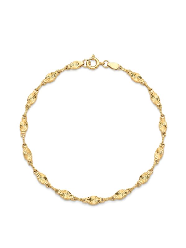 PL044 PULSERA RÚSTICA EN ORO 18 KILATES