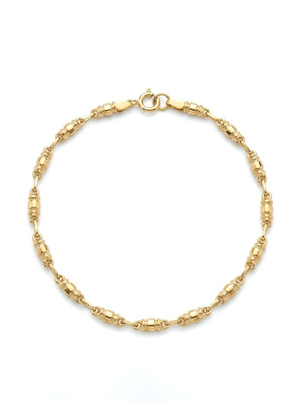 PL048 PULSERA RÚSTICA EN ORO 18 KILATES