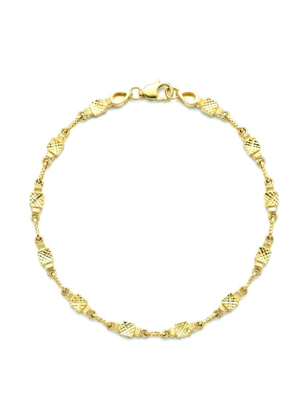 PL050 PULSERA RÚSTICA EN ORO 18 KILATES