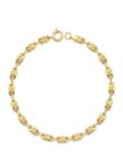 PL051 PULSERA RÚSTICA EN ORO 18 KILATES