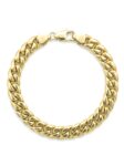 PL001 PULSERA CUBANA TUBULAR EN ORO ITALIANO