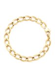 PL004 PULSERA ESLABÓN OVALADO EN ORO ITALIANO