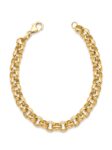 PL009 PULSERA TEJIDO ROLL ON EN ORO ITALIANO