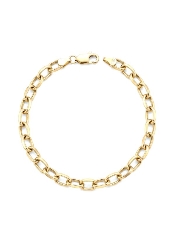 PL013A PULSERA ROLL ON ELIPSE EN ORO ITALIANO