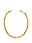 PL017 PULSERA ROLL ON CUADRADO EN ORO ITALIANO