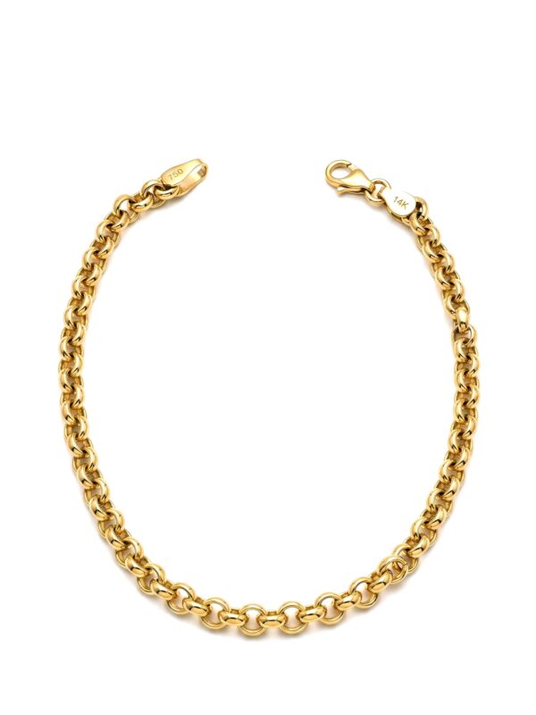 PL017 PULSERA ROLL ON CUADRADO EN ORO ITALIANO