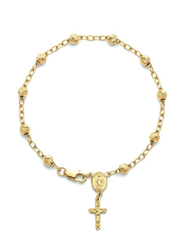 PL023 PULSERA DENARIO EN ORO 18 KILATES