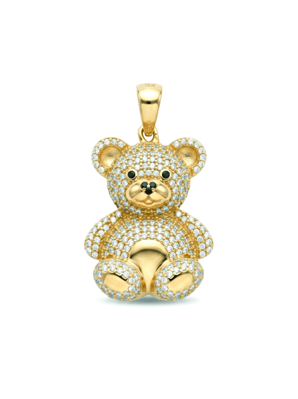 DJ003 DIJE DE OSO EN ORO DE 18 KILATES