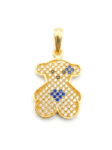 DJ028 DIJE DE OSITO T EN ORO 18 KILATES