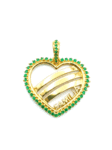 DJ032 DIJE DE CORAZÓN EN ORO 18 KILATES