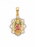 DJ046 DIJE VIRGEN DE GUADALUPE EN ORO 18 KILATES
