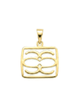 DJ066 DIJE LOGOTIPO EN ORO 18 KILATES