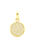 DJ076 DIJE CIRCULAR EN ORO 18 KILATES