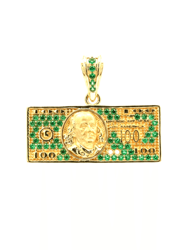 DJ113 DIJE DÓLAR EN ORO 18 KILATES