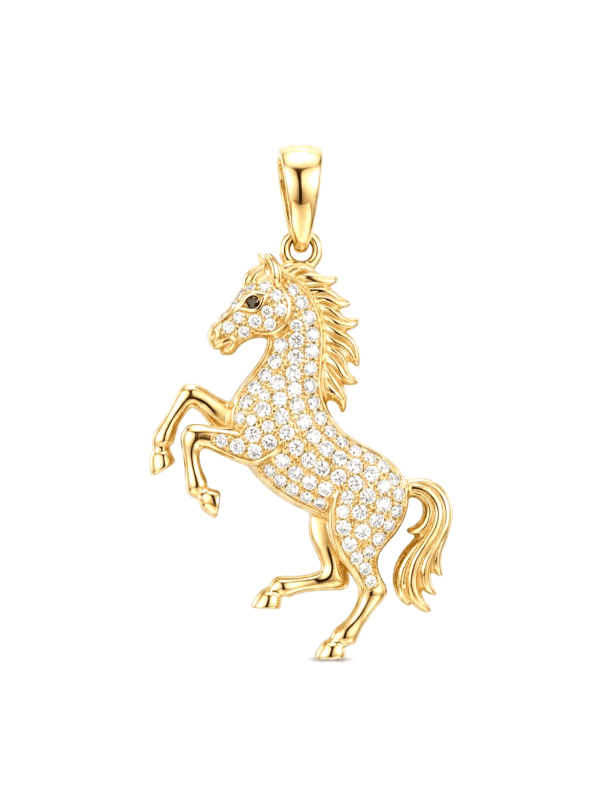 DJ125 DIJE DE CABALLO EN ORO 18 KILATES