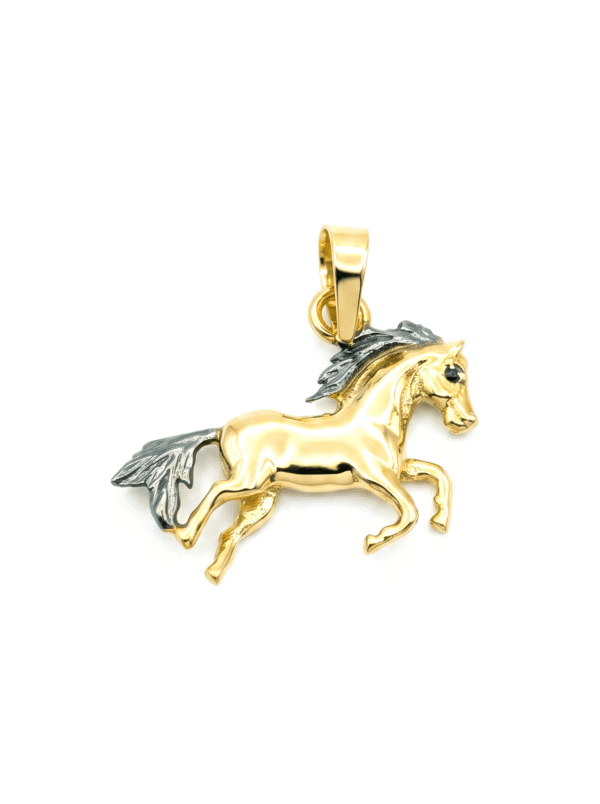DJ134 DIJE CABALLO EN ORO 18 KILATES