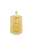 DJ138 DIJE VIRGEN MORENA EN ORO 18 KILATES