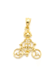DJ141 DIJE BICICLETA EN ORO 18 KILATES