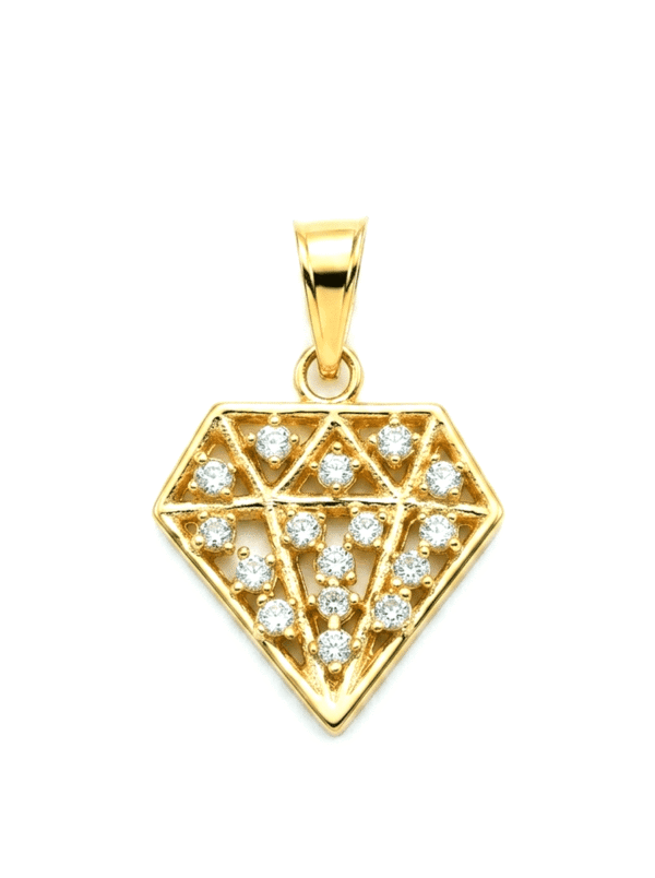 DJ144 DIJE DIAMANTE EN ORO DE 18 KILATES