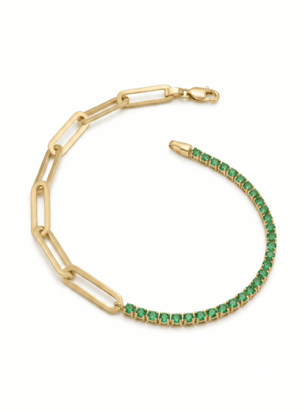 PL063 PULSERA CLIP EN ORO ITALIANO