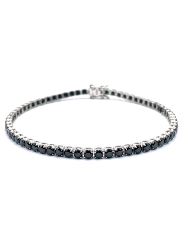 PL065 PULSERA SIN FÍN EN ORO BLANCO ITALIANO