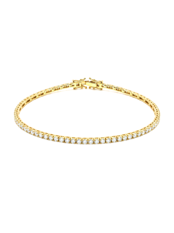 PL076 PULSERA TENIS EN ORO ITALIANO