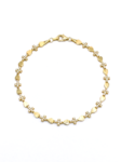 PL088 PULSERA CORAZÓN Y CRUZ EN ORO ITALIANO