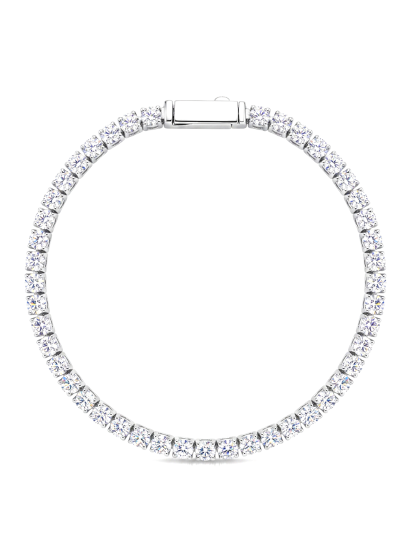 PL089 PULSERA TENIS EN ORO BLANCO