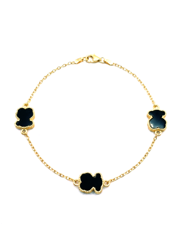 PL090 PULSERAS OSO T EN ORO 18 KILATES