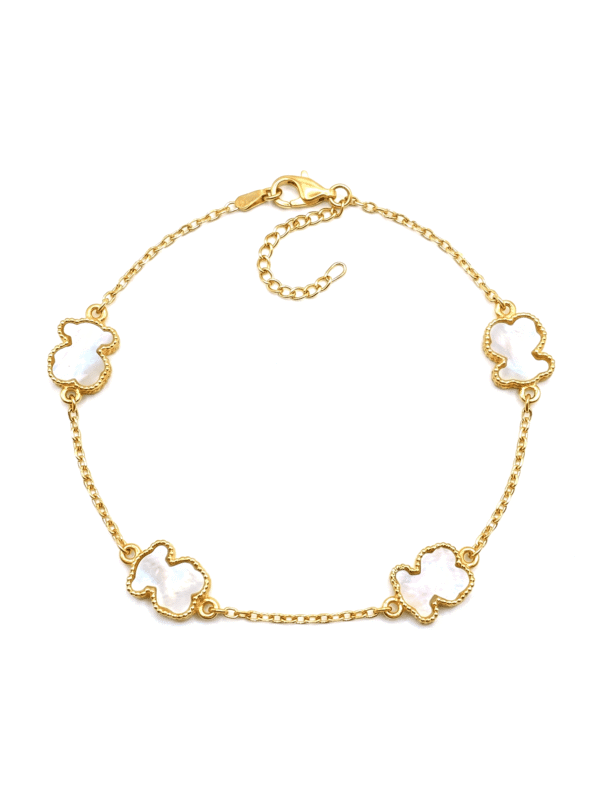 PL096 PULSERA OSO T BLANCO EN ORO 18 KILATES