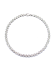 PL099 PULSERA SIN FIN EN ORO BLANCO ITALIANO