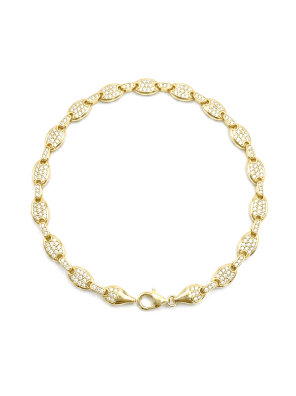 PL103 PULSERA GC TUPIDA EN ORO ITALIANA