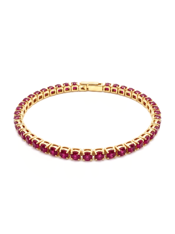 PL106 PULSERA SIN FIN EN ORO ITALIANO
